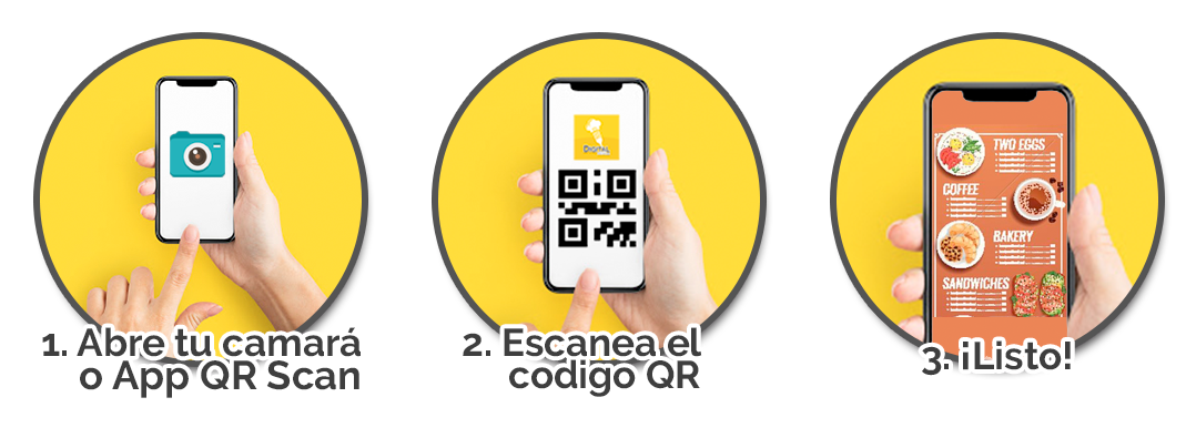 Escanea el Menú QR desde tu celular